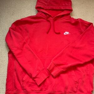Nike Men's Vibrant Red Hoodie
